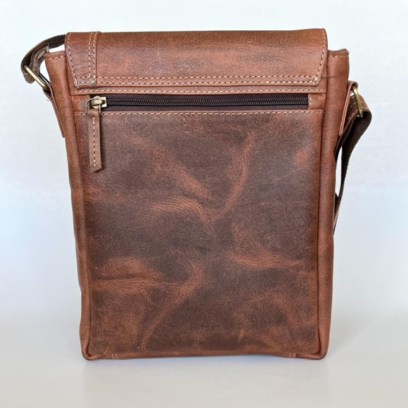 Cross body bag, Leather bag, Sling bag pebbled leather. - Picture 3 of 8